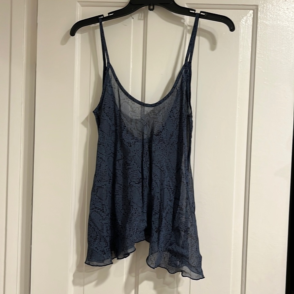 Planet Blue snake print top